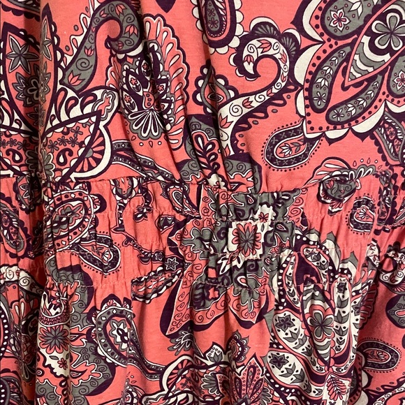 Woman Within Pink Paisley Sassy Sun Dress 4X - Picture 3 of 5